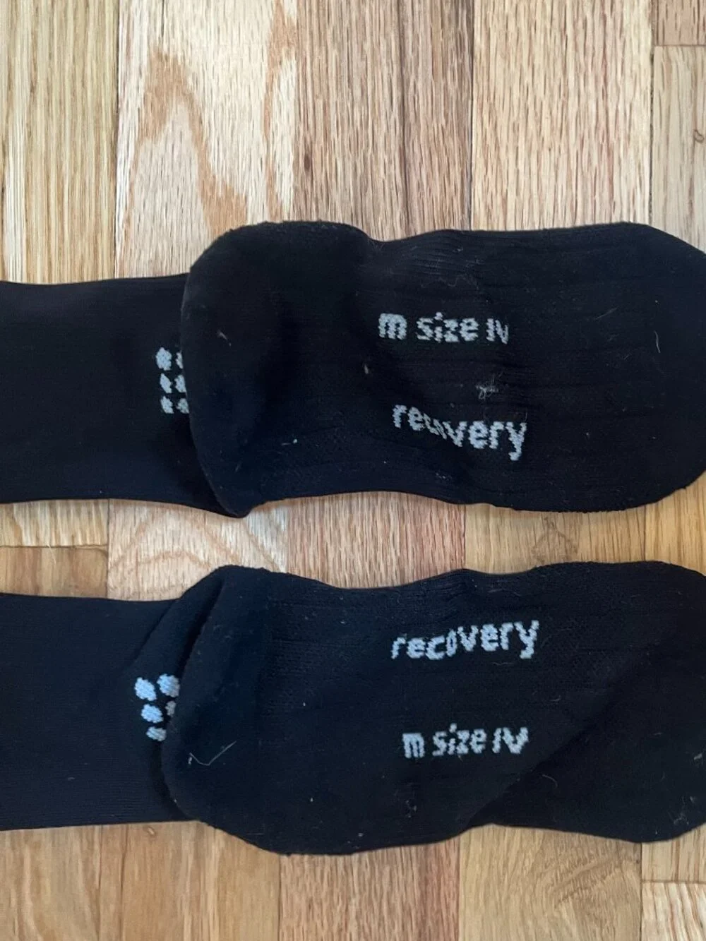 Men's Size IV Large 9.5-11.5 CEP Recovery Pro Compression Long Socks Black